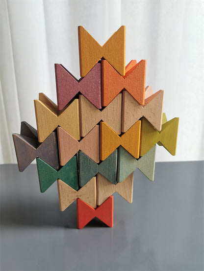 Wooden Stacking Butterfly Blocks