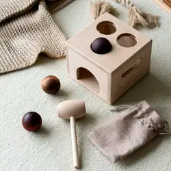 Montessori Early Learning Natural Shapes and Blocks - 3 Piece Set
