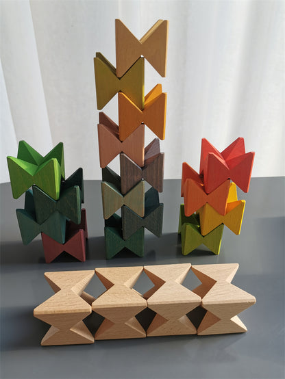 Wooden Stacking Butterfly Blocks